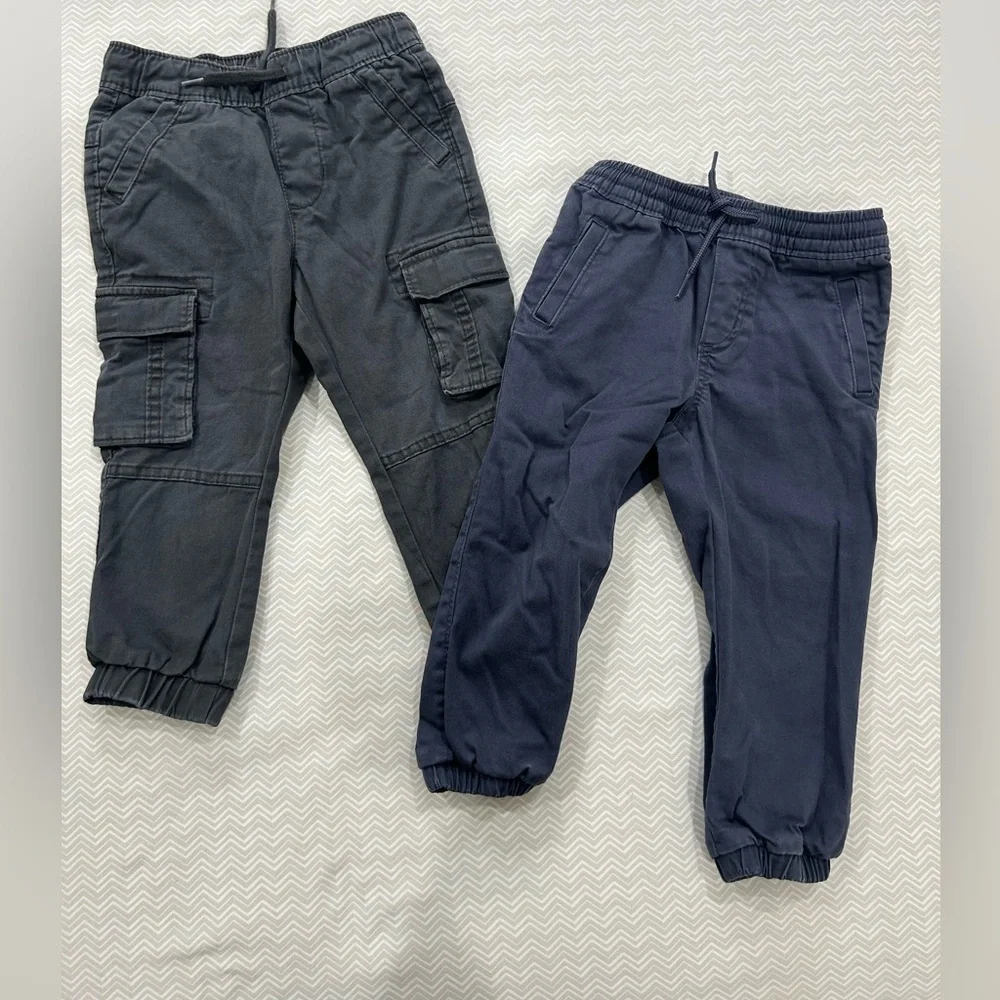 Old Navy Kids Cargo and Jogger Pants - Gray and Blue